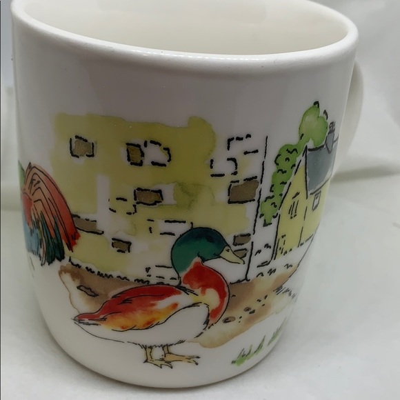 Country farm animals coffee mugs set of two - Picture 4 of 8